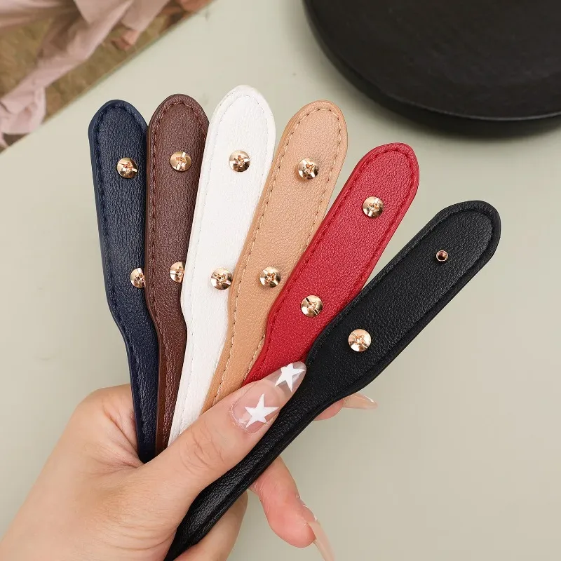 2 sangles de remplacement réglables en pu pour sacs à bandoulière, double couche, avec accessoires à vis, outils de bricolage faits main