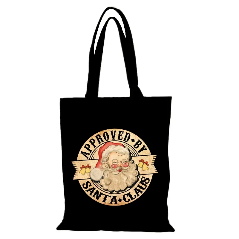 sac personnalisé cadeau du nouvel an sac à bandoulière pour femme sacs à main joyeux noël sacs en tissu sac de cours fourre-tout eco shopper femme