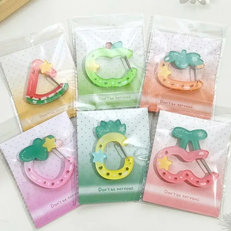 pendentif de fruits en acrylique portable, décoration de manuel, porte-clés, breloque, boucle de sac ita, accessoires de sac à dos pour un usage quotidien, mousqueton