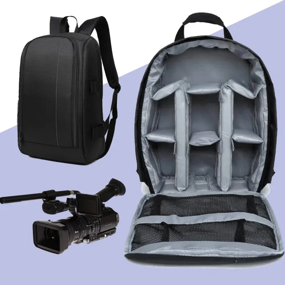 sac à dos pour appareil photo numérique dslr, résistant à l'usure, étanche, multifonctionnel, respirant, pour photographie, boîte