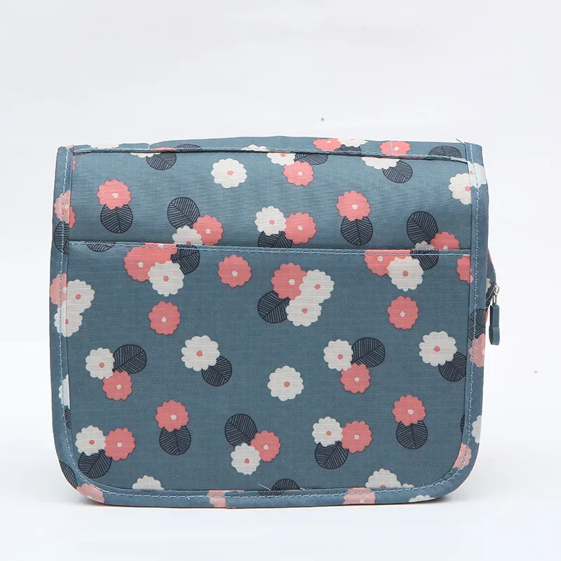 sac de maquillage de haute qualité pour femmes, sac à cosmétiques de voyage, crochet, organisateur de produits de toilette, rangement étanche, sac de lavage suspendu pour salle de bain