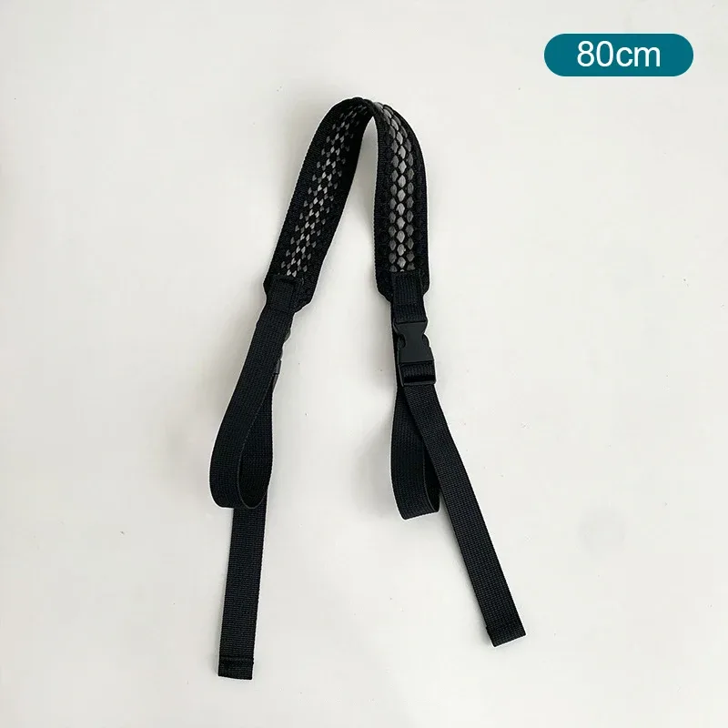 sangle de sac à bandoulière réglable en nylon brodé, bouton de traction, style sportif coloré, sangles d'extension de sac unisexe, accessoires de sac