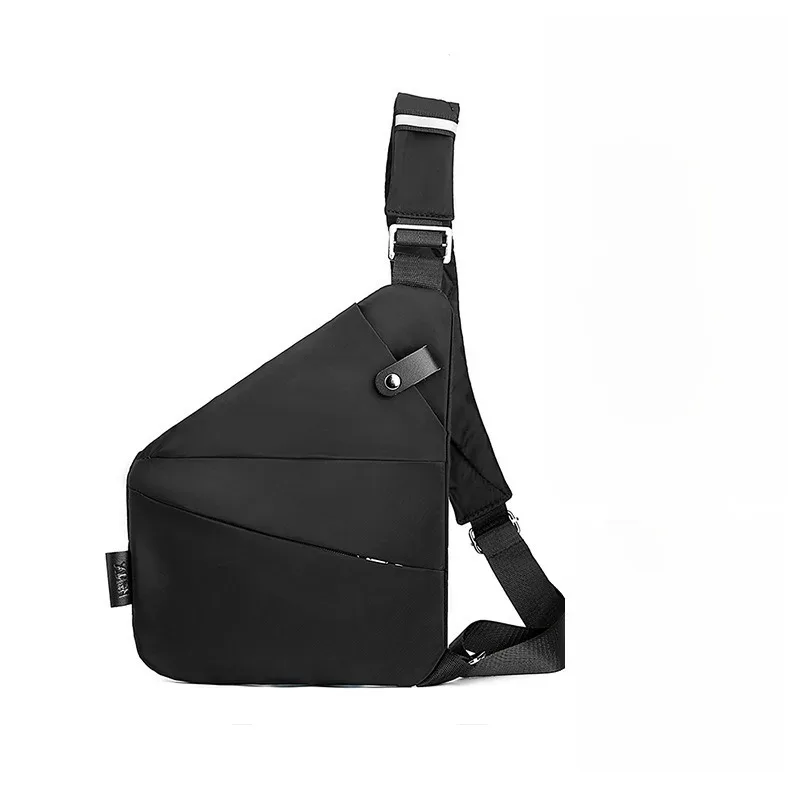 sac de poitrine antivol unisexe – sangles réglables, pochette de rangement polyvalente, portefeuille de voyage sécurisé