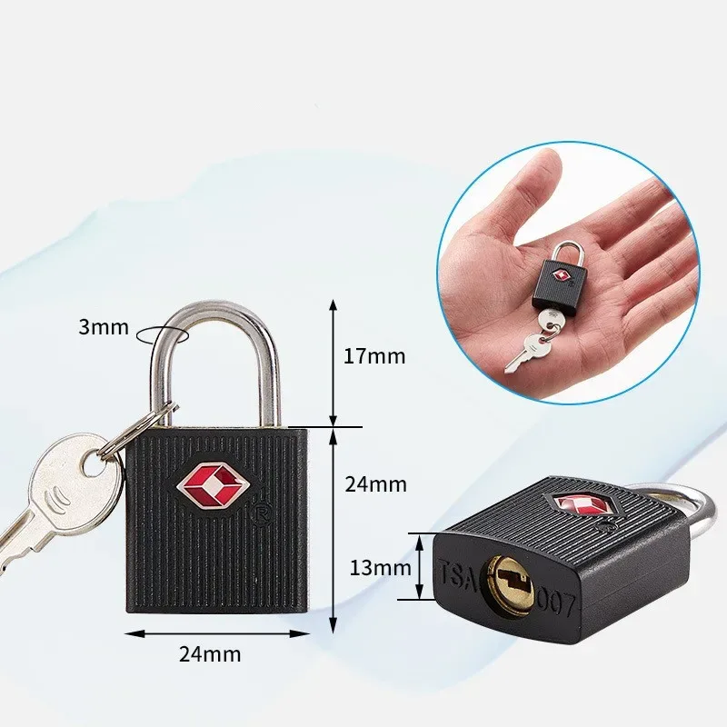 serrures tsa pour bagages avec clés, serrures de voyage approuvées par la tsa, petit cadenas avec clé, mini cadenas à clé identique