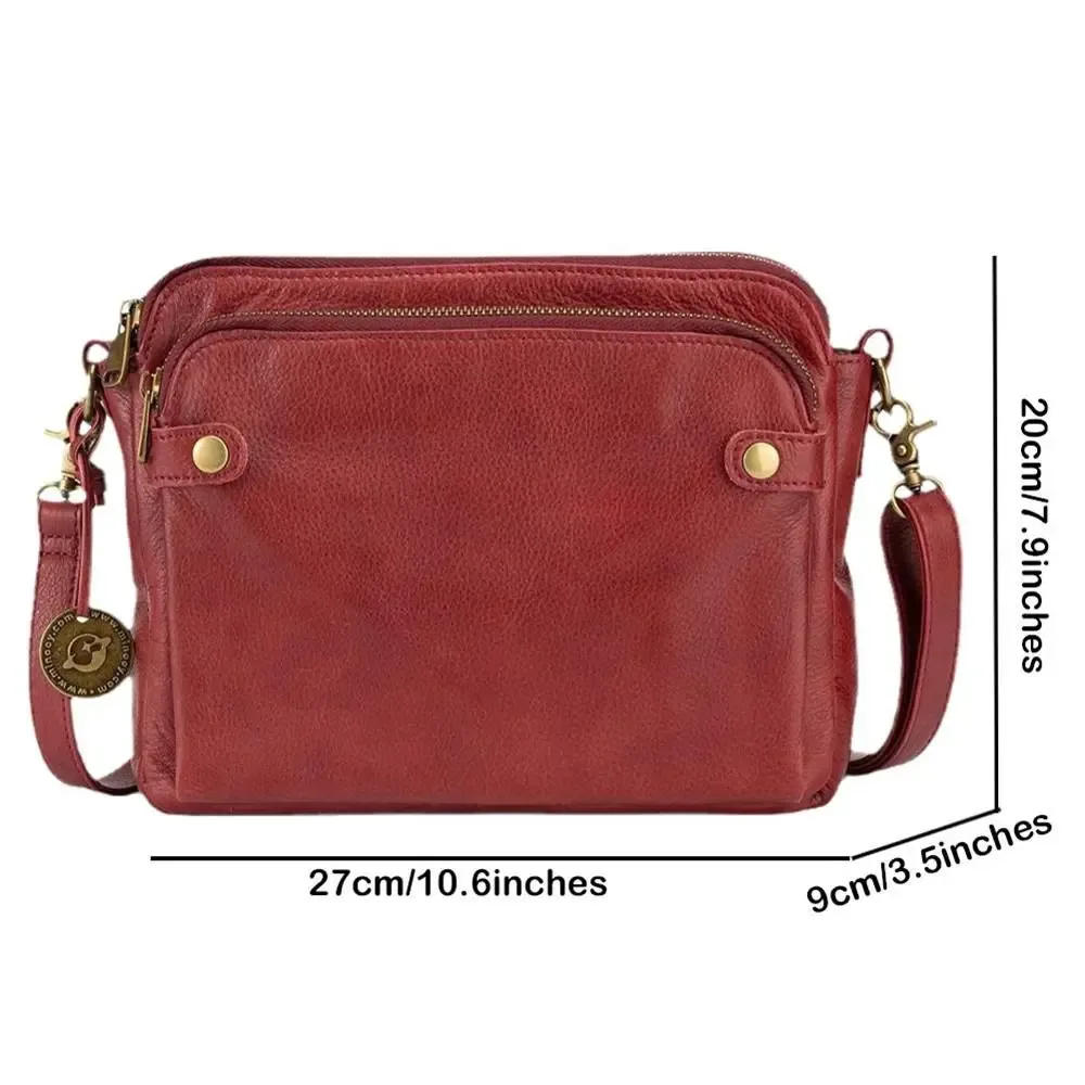 sac à bandoulière de grande capacité en cuir à trois couches, sacoche à fermeture éclair, fourre-tout, bourse pour femme, offre spéciale