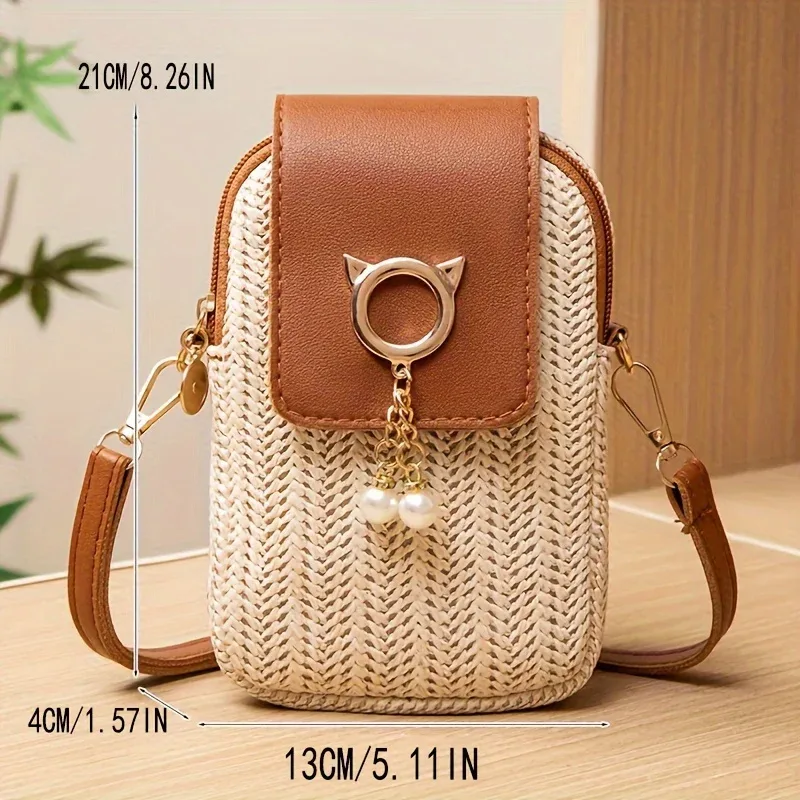 mini sac à bandoulière pour téléphone, style de rue décontracté, mignon, adapté aux femmes, fête de sortie, vacances, adapté aux personnes de plus de 15 ans