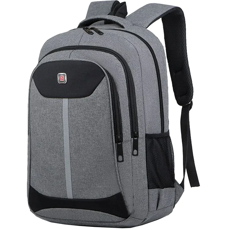 sac à dos oxford résistant à l'usure, sac pour ordinateur portable à grande capacité avec plusieurs fermetures éclair pour hommes et femmes, pour le travail, l'école et les activités de plein air
