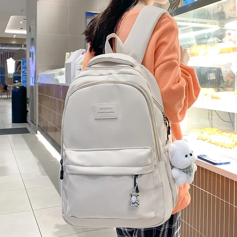sac à dos tendance pour femme 2026, grande capacité, imperméable, pour collège, sac d'école pour ordinateur portable, sac de voyage mignon pour filles