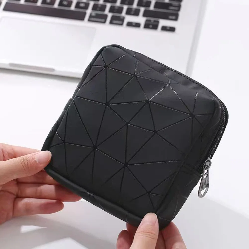 sac de rangement pour serviettes hygiéniques en cuir imperméable, sac de règles féminin avec fermeture éclair pour adolescentes et femmes, petite pochette de maquillage, portefeuille