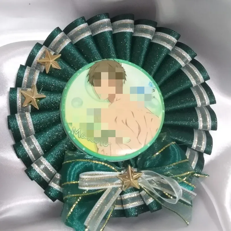 Porte-badge mignon. Décorations pour sacs Ita. Accessoires pour sacs à dos. Artisanat de cosplay d'anime Lolita. Badge Rosette