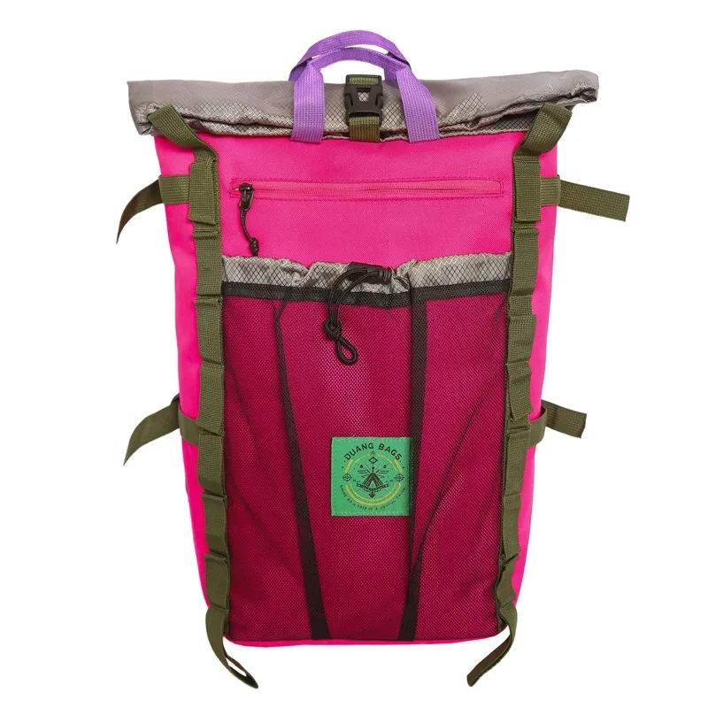 sac à dos de voyage multifonction en plein air, camping, randonnée, grande capacité, étanche, pliable, sac d'école à roulettes