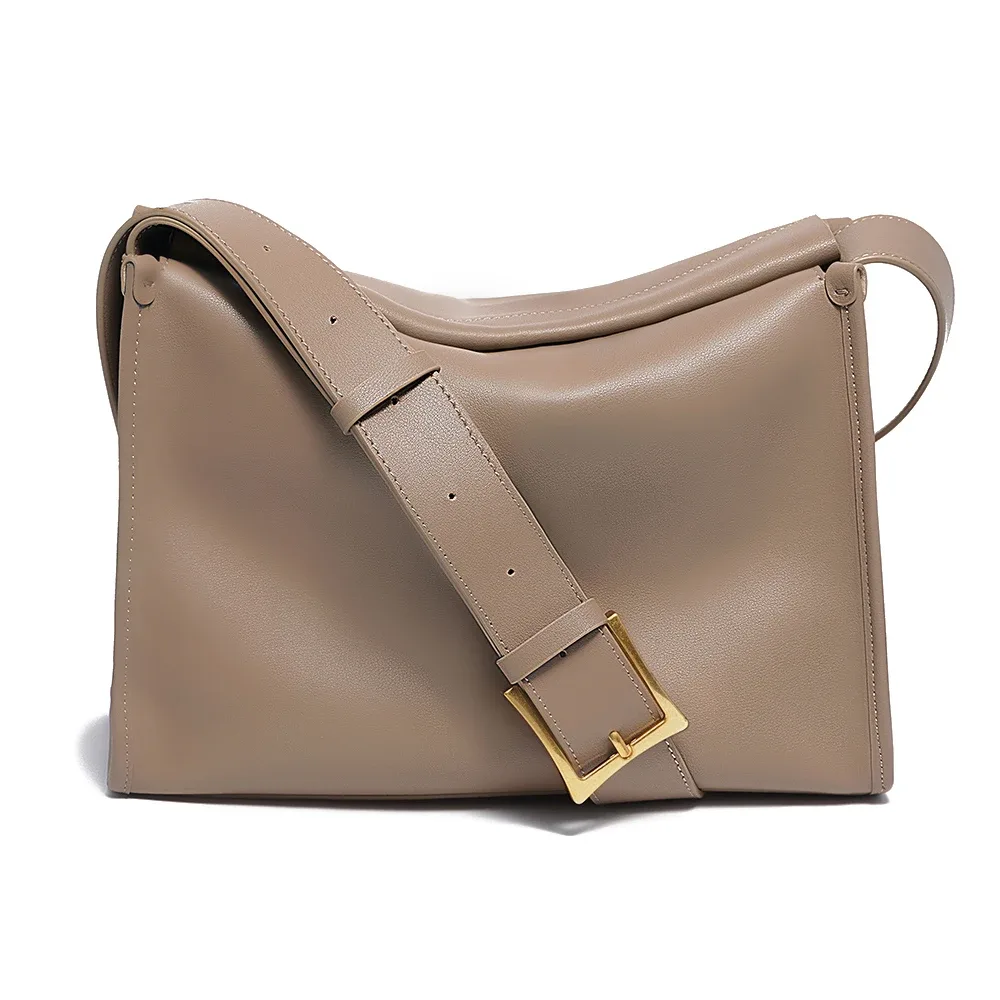 zency sac messager pour femme sac à bandoulière en cuir véritable souple sacoche poches de grande capacité sac à main vert foncé design