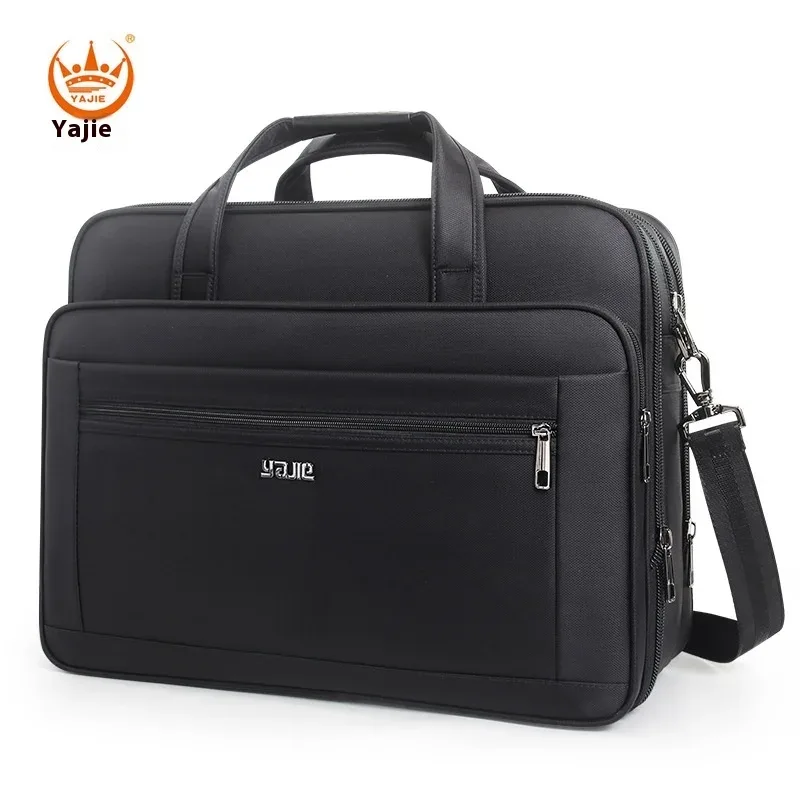 grands porte-documents pour hommes, fourre-tout en toile, 15.6 pouces, 17 pouces, 19 pouces, étui pour ordinateur portable, sacs de travail, sacoche de bureau