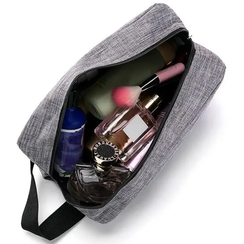 trousse de toilette pour homme, organiseur de maquillage de voyage, pochette de rangement grande capacité, design durable et tendance, idéale pour un usage quotidien