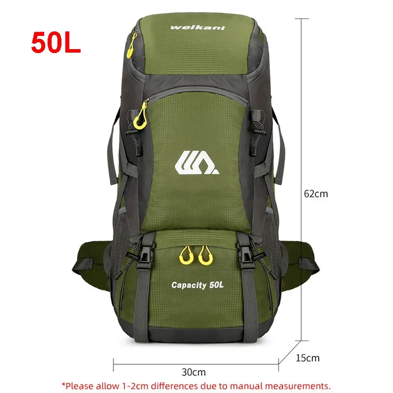 sac à dos de voyage 50l pour hommes, grand sac à dos de randonnée, sac étanche pour touristes, sac de sport de plein air, sac d'alpinisme, bagages