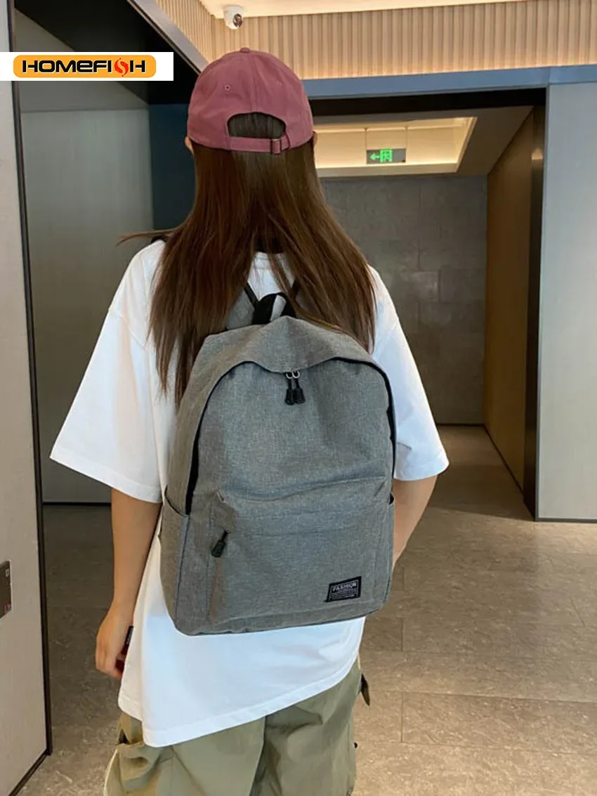 sac à dos tendance et minimaliste pour hommes, sac à dos polyvalent de grande capacité, sac d'école pour étudiants, sac de voyage pour ordinateur, sac à dos unisexe lavable