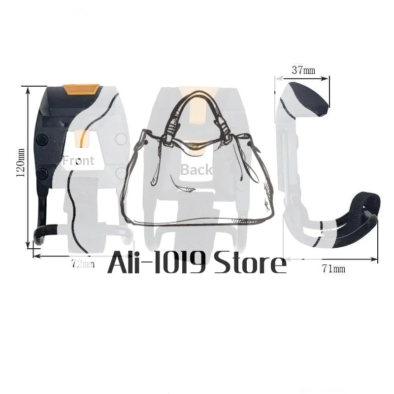 clip de remplacement robuste pour ceinture à outils abs à fixation rapide, accessoire pour sacoche de ceinture d'outils de construction