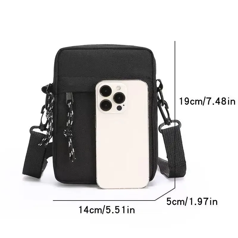 sac bandoulière mini décontracté simple pour homme, petit sac à bandoulière en nylon pour homme, sac messager oxford pour téléphone, sac de poitrine pour mari.