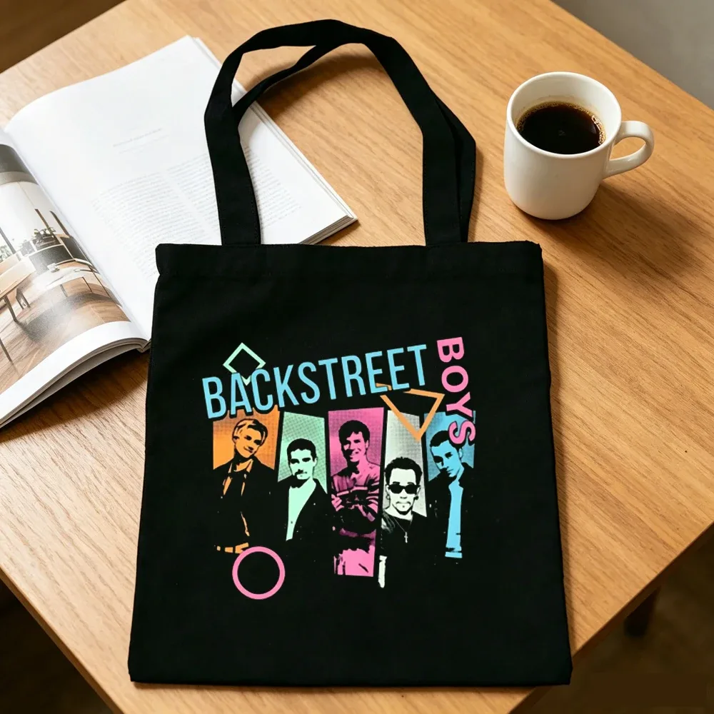 sac cabas backstreet boys, sac à bandoulière pliable, sac de shopping pour femme