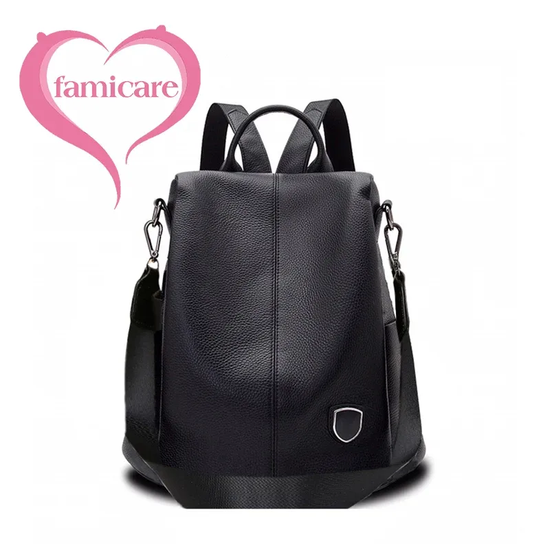 Sac à dos en cuir véritable pour femme, cuir de vachette, sac à dos, Collègue, filles, étudiant, sac d'école, sac à dos de voyage pour femme, sacs initiés