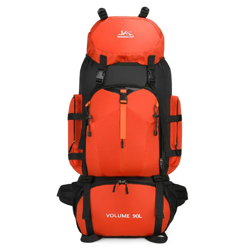 sac à dos de randonnée en plein air 90l, grande capacité, léger, pour hommes, double épaule, imperméable, respirant, confortable, oxf...