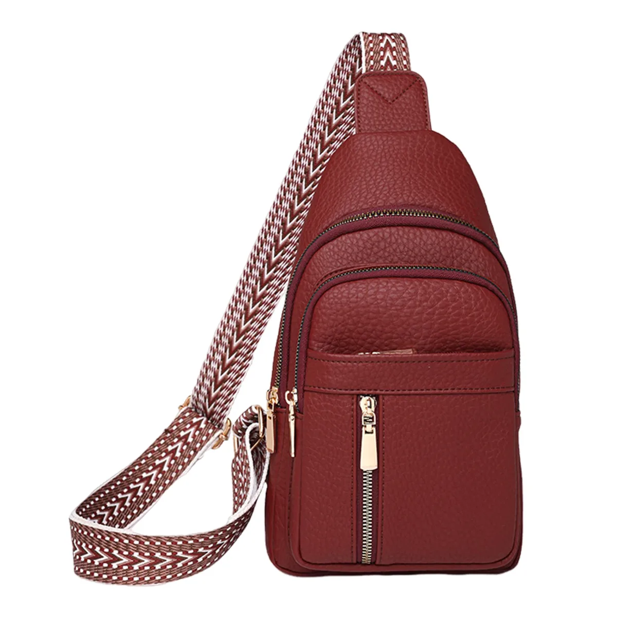 sac à bandoulière en cuir pu imperméable pour femme, sac de poitrine décontracté, sacs initiés, sac messager, voyage, cyclisme, haute qualité, mode
