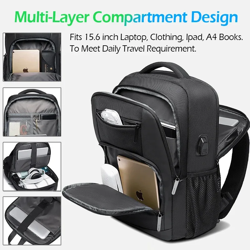 sac dos oxford université noir polyester usb poignée souple bandoulière arquée jacquard classique patchwork