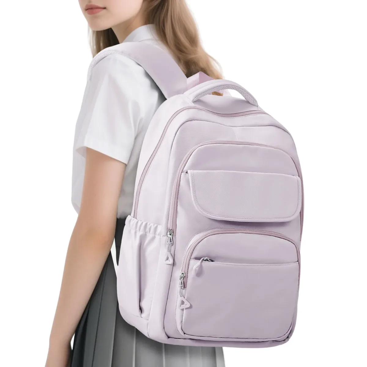 sacs à dos pour ordinateur portable 15,6 pouces, cartable d'école primaire pour filles et garçons du premier cycle du secondaire, grands sacs à livres pour adolescents