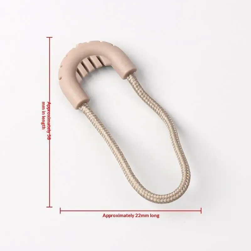 cordon fermeture glissière poignée ergonomique silicone pvc rose doré marron usage voyage accessoire remplacement