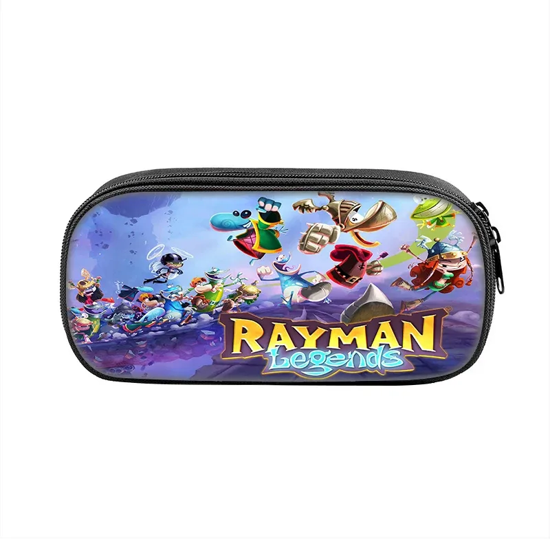 jeux de dessin animé rayman legends 2 pièces ensemble sac à dos cartable garçons filles camping sac à dos trousse à crayons sac à crayons boîte à crayons