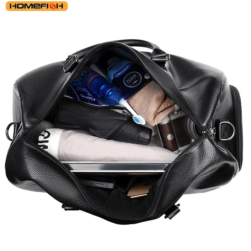 sac de voyage rétro homefish, nouveau, court trajet, grande capacité, sport, moto, entraînement, pu imperméable, loisirs, fitness