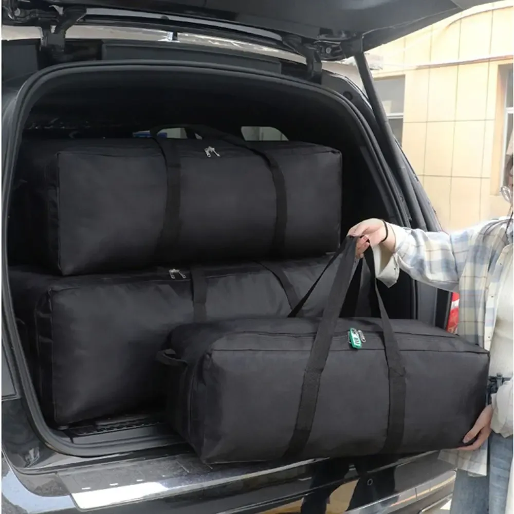 sac de voyage de très grande capacité 55l/100l/150l, poignées renforcées imperméables, sac à main de randonnée en tissu oxford, double fermeture éclair