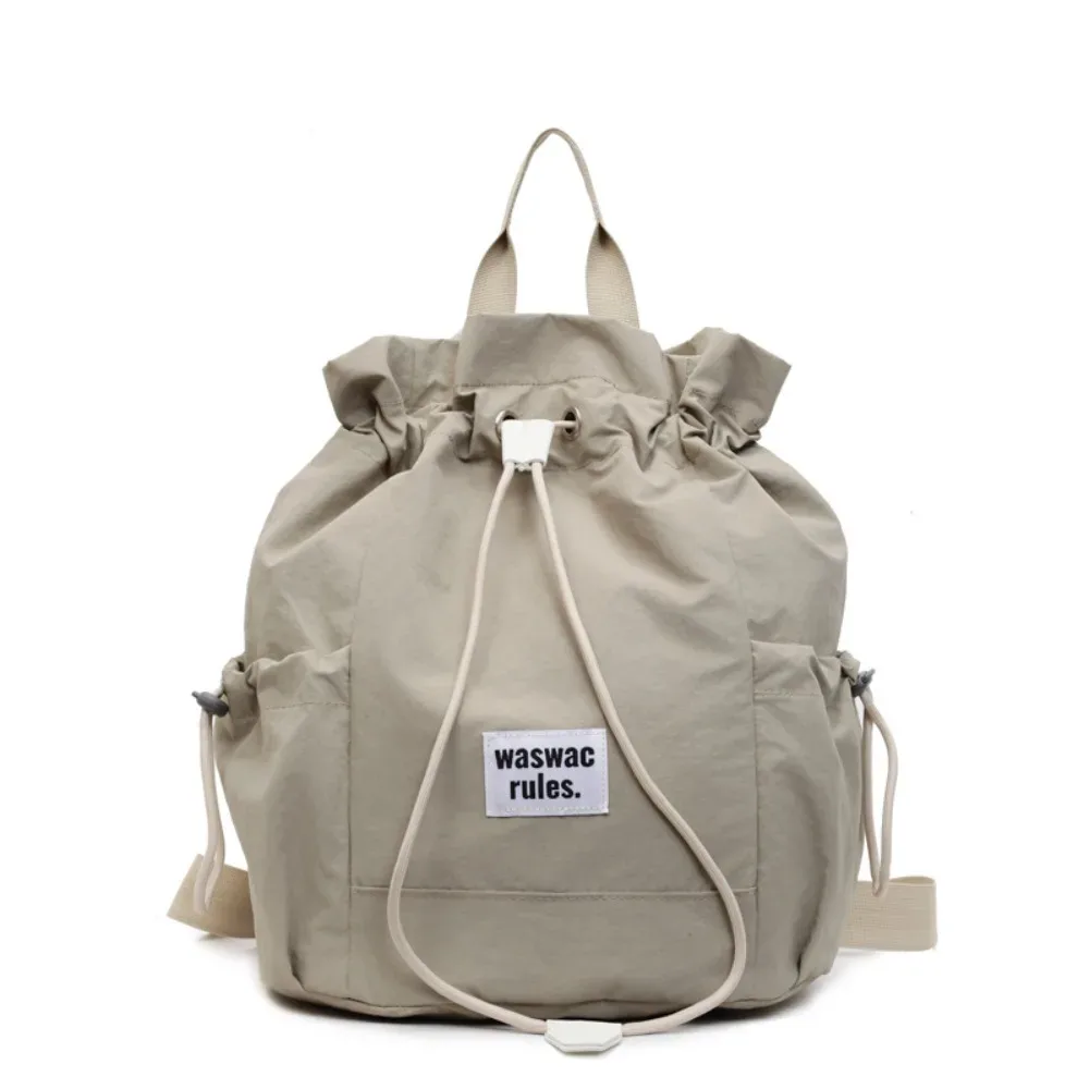 sac à dos de rangement de raquette de sport de grande capacité, sac à bandoulière léger de couleur unie pour fitness, sac de fitness à cordon en nylon pour badminton