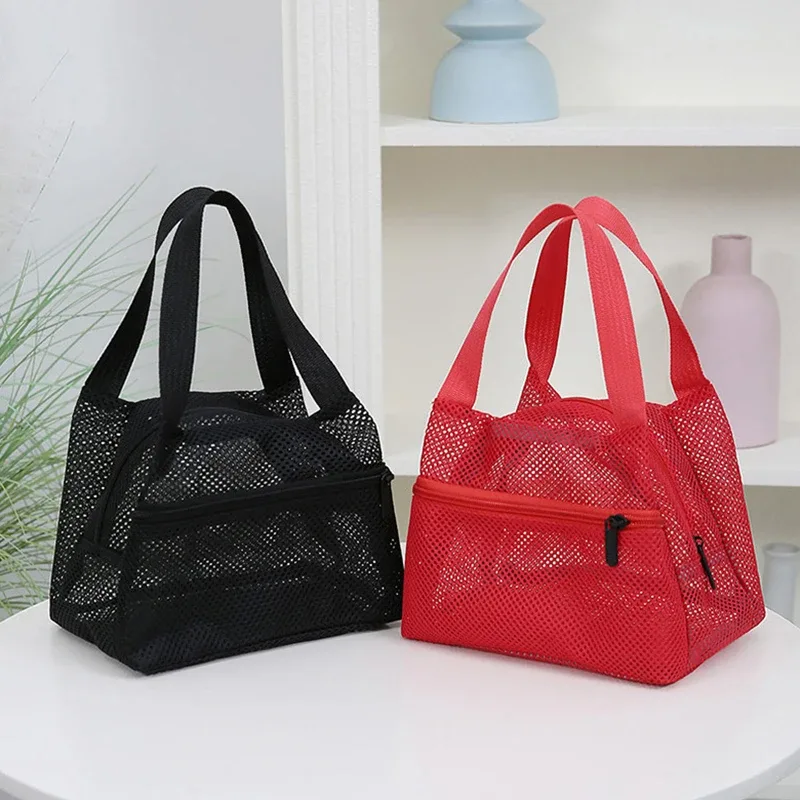 grand sac en filet à séchage rapide, sac fourre-tout léger, sac de rangement pour les essentiels de la plage et de la piscine pour les sorties en famille