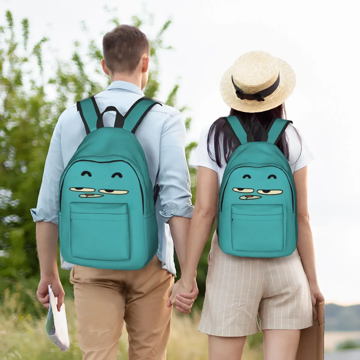 sac à dos décontracté gumballs cartoon pour l'extérieur, le lycée et le travail, pour hommes et femmes, sac à dos pour ordinateur portable en toile
