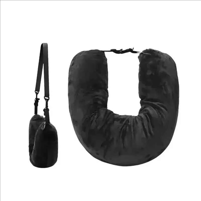 housse de rangement légère et portable pour oreiller de voyage à remplir soi-même, idéale pour les avions – sac de voyage portable pour oreiller de voyage
