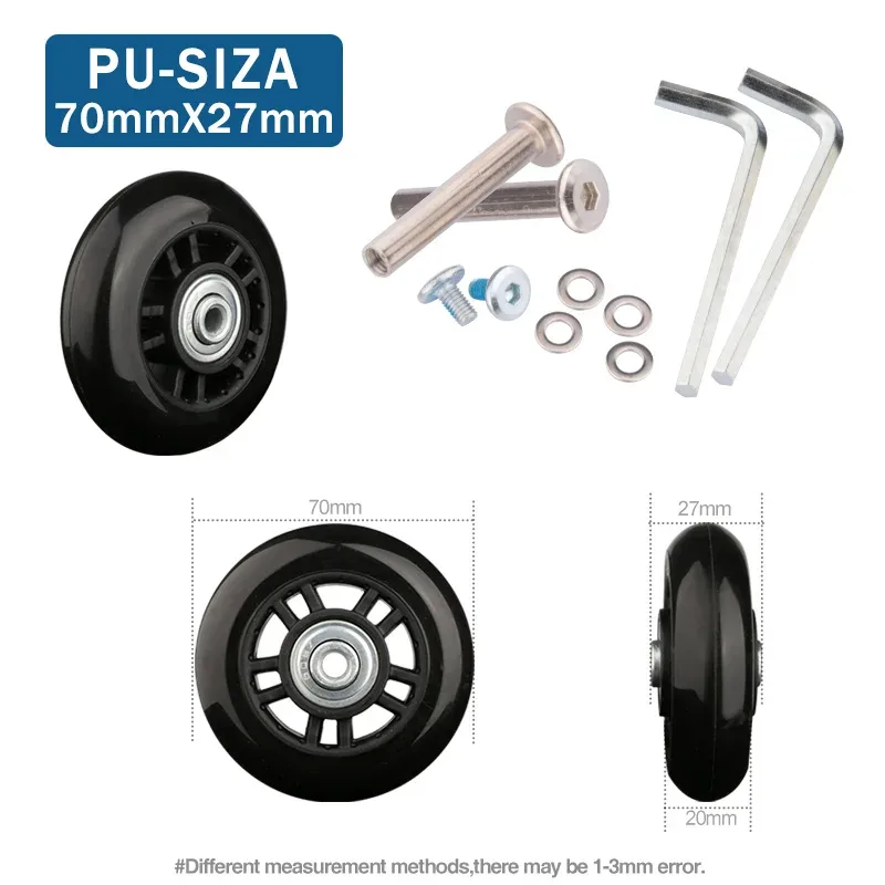 valise de remplacement universelle, accessoires de roue pratiques, roue d'avion, roue silencieuse, entretien et entretien des chocs