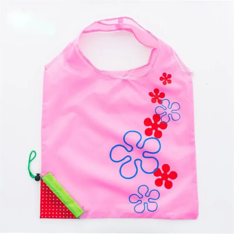 sac de rangement créatif pour l'environnement, sacs à provisions pliables harvey, sac fourre-tout réutilisable, sac d'épicerie pliable, sac à soupe en nylon, 1pc