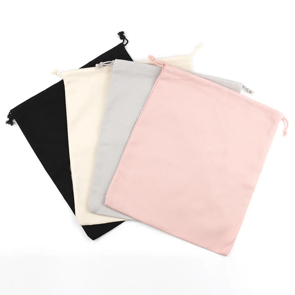 sacs à ficelle de proximité en toile pour femmes et hommes, poudres réutilisables, emballage de voyage, cadeau, logo imprimé, bricolage, sac de rangement fait main, accessoires