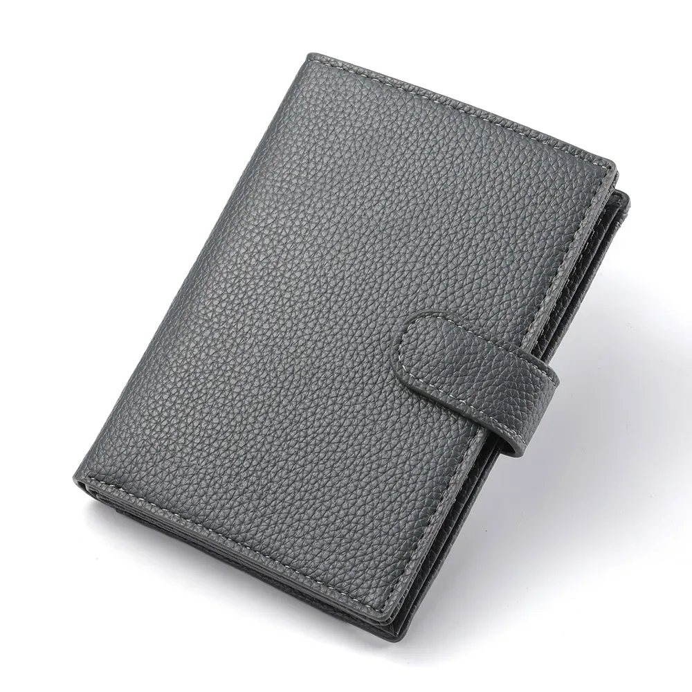 portefeuille de voyage élégant sac de passeport multi-carte porte-carte portable multi-fonction hommes