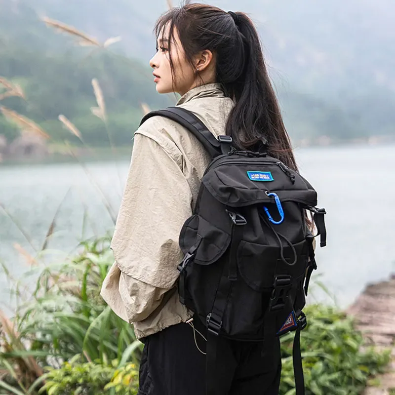 sac à dos de voyage à la mode pour femmes et hommes, randonnée en plein air, escalade, sac d'exploration multifonctionnel, sacs de camping pour adolescents