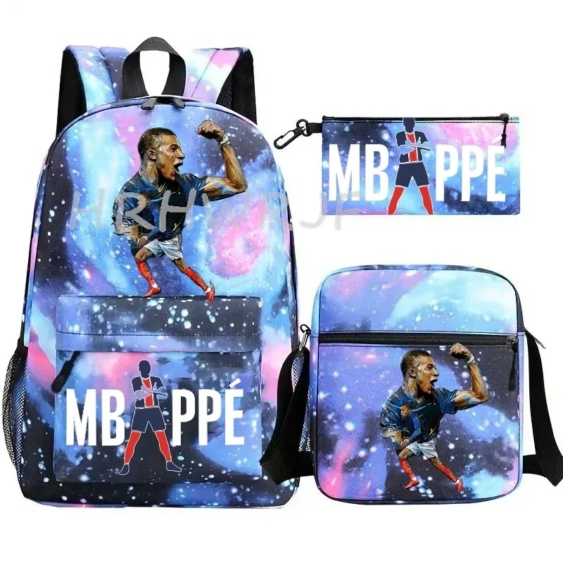 sacs à dos neymar, lot de 3, grand sac de voyage pour adolescents, sac d'école, sac à dos de sport, sac à dos décontracté en nylon classique pour ordinateur