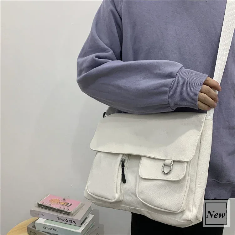 femmes simple sac de messager sacoche décontractée dames sacs à main sac à bandoulière pochette filles doux imprimé toile croix sacs d'école sacs à main