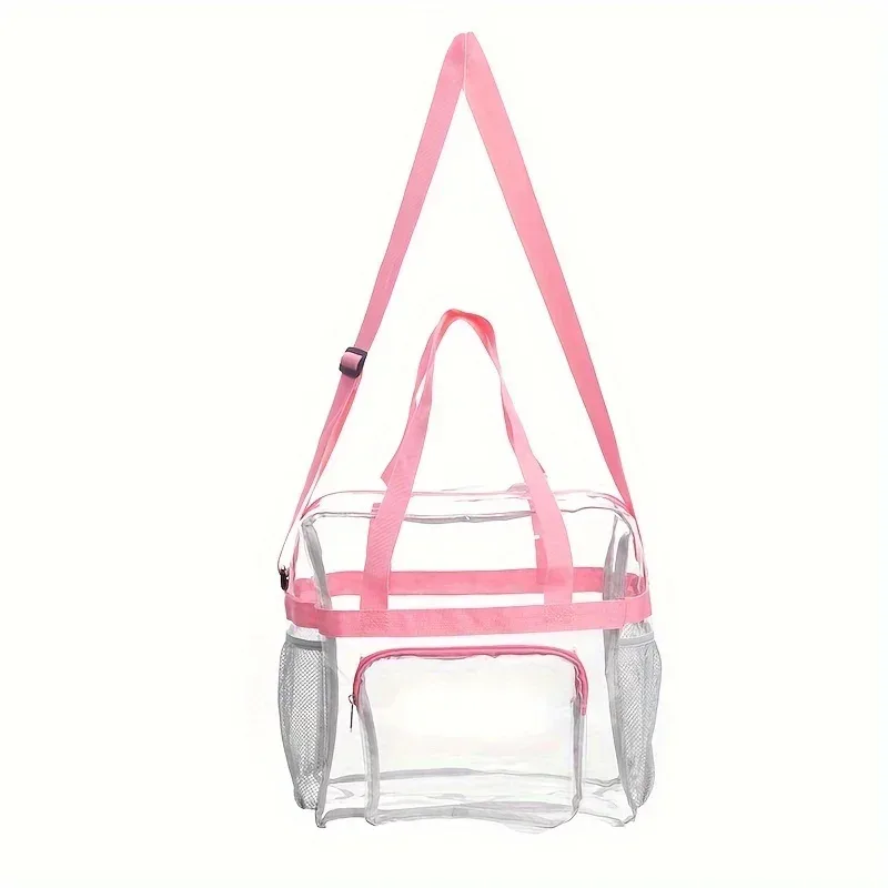 sac de voyage portable en pvc de grande capacité et design transparent pour une organisation et un lavage faciles