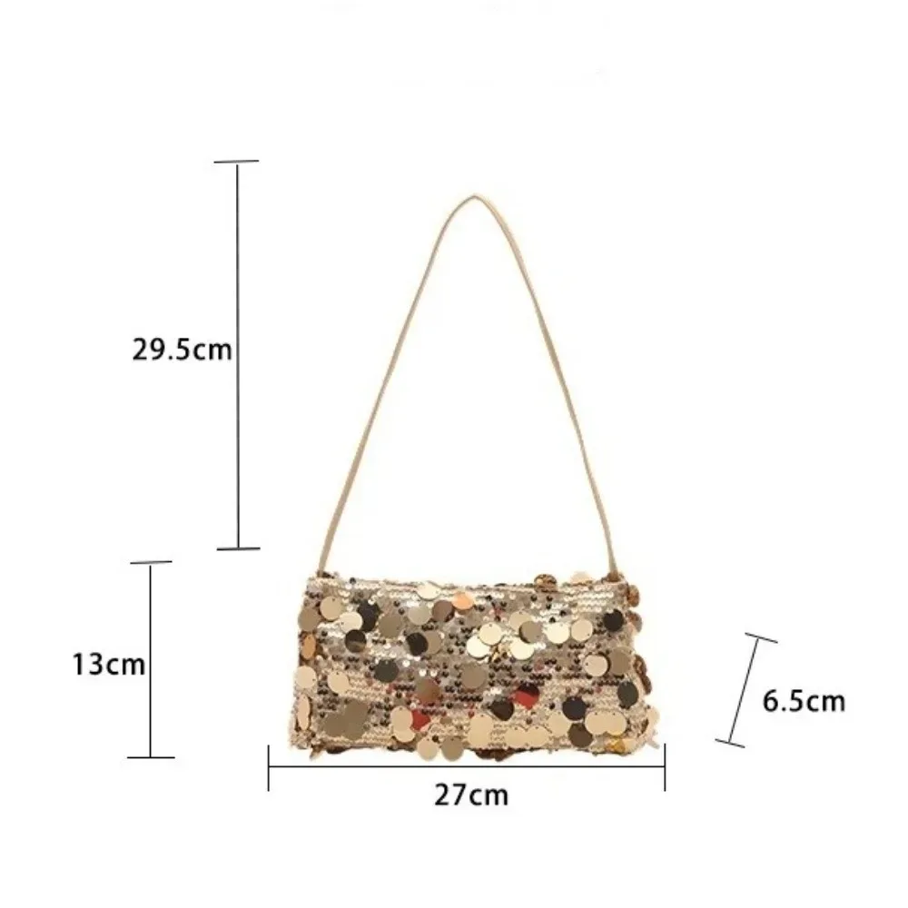 sacs à bandoulière légers à paillettes pour femmes, couleur unie, grande capacité, sac de soirée, sac fourre-tout pour femmes