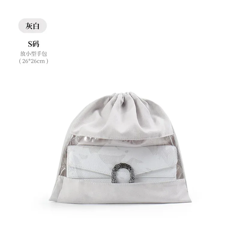 s/m/l transparent voyage emballage cube sac sac à poussière sacs à cordon organisateur sac à poussière voyage chaussures sacs de rangement organisateur de voyage