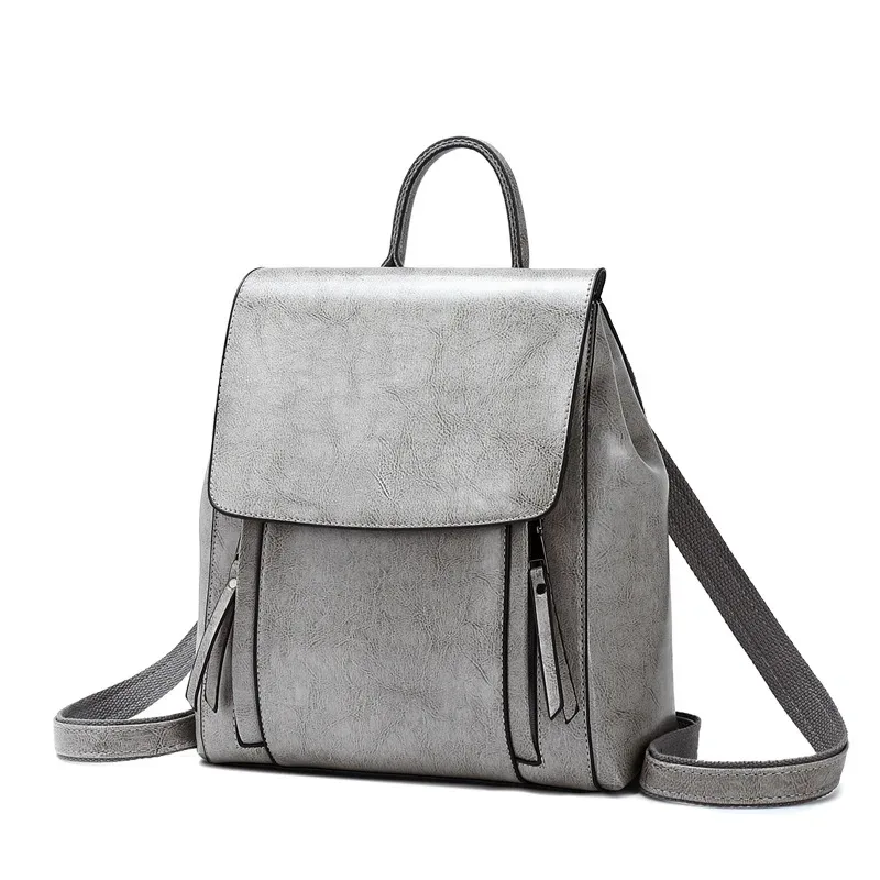 femmes sac à dos bandoulière sac à bandoulière en cuir véritable filles école femme peau naturelle livre ordinateur portable sac à dos sacs de messager