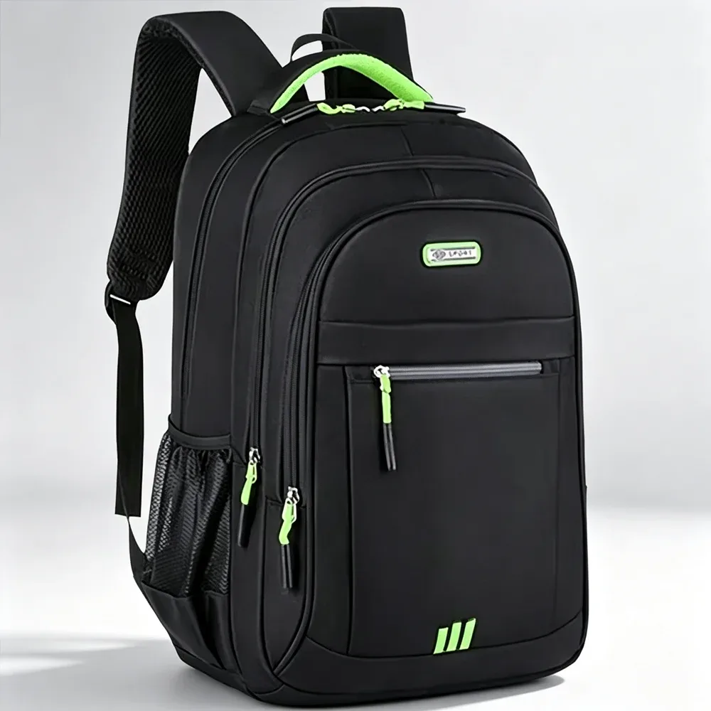 sac à dos pour ordinateur portable de 15,6 pouces avec trois grands compartiments, forte capacité de charge, supporte 45 lb, pour les trajets quotidiens et les voyages