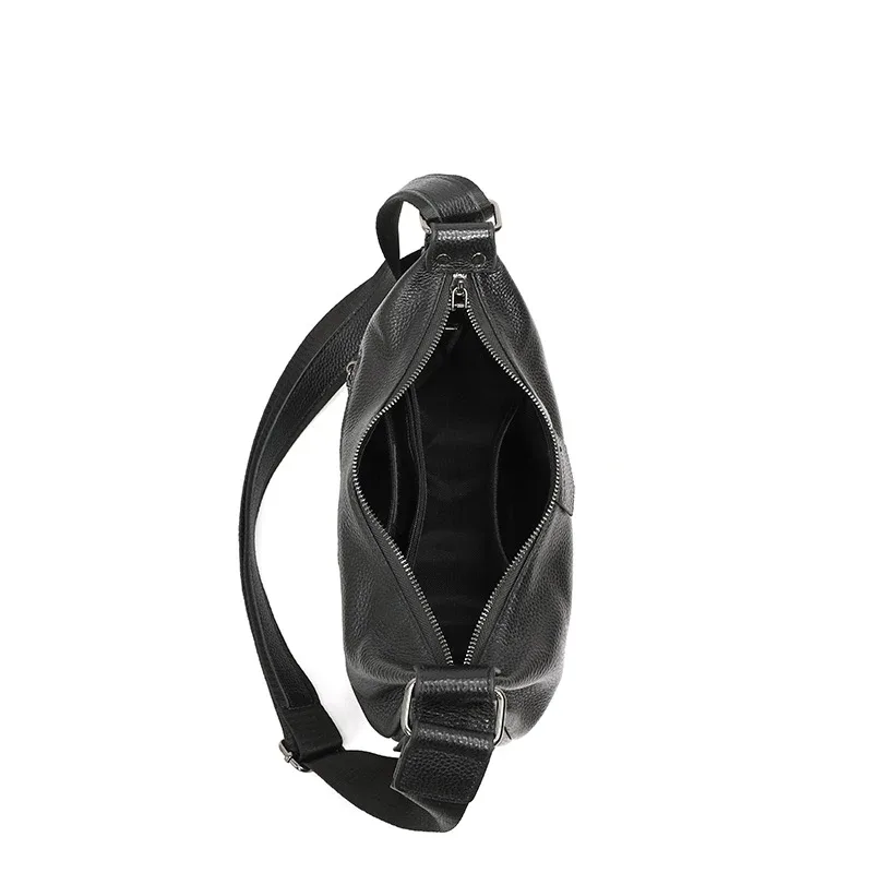 nouveaux sacs pour femmes en cuir véritable 100%, sacs à main sous le bras, couleur unie, sac à main pour les trajets quotidiens, sac à bandoulière portable réglable en forme de demi-lune pour femmes