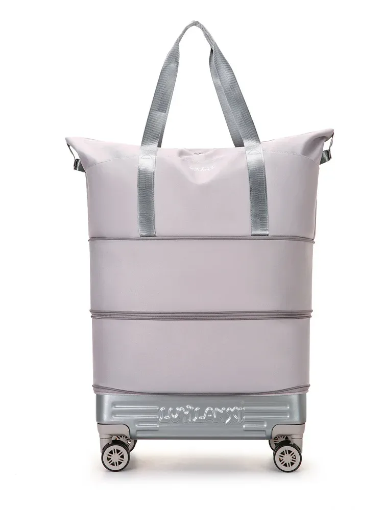 nouveau sac de voyage léger avec roulettes universelles, grande capacité, pliable, imperméable, sac extensible pour les courts séjours et les voyages en plein air